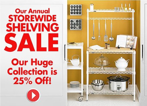 Sale Alert: The Container Store Shelving Sale