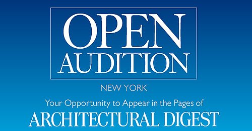 This Just In: Architectural Digest to Hold Open Auditions