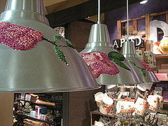 Cool Idea: Embroidered Metal Lampshades Cool Idea: Embroidered Metal Lampshades
