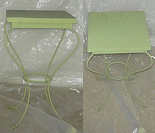 Before and After: Green Side Table