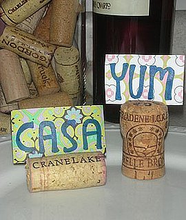 Casa Quickie: Wine Cork Place Card Holder