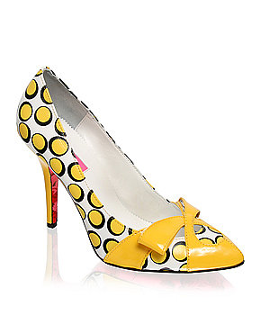 Betsey Johnson | Betsey Johnson Spotty Bow Front Court Shoe at ASOS