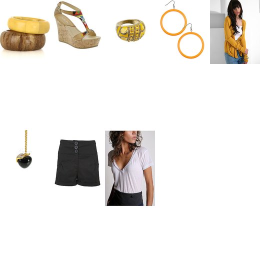 yellow casual...