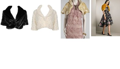 Faux fur shrugs...on a budget