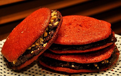 Dark Chocolate and Red Velvet Make a Scrumptious Sandwich