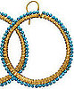The Look For Less: Lisa Stewart Turquoise Hoop Earrings 
