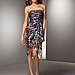 Nicole Miller Printed Strapless Dress