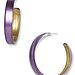 Alexis Bittar Skinny Hoop Lavender Earrings