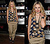 Kristen Bell Attends Armani Exchange Watch Launch Party in Phillip Lim Ikat Top and Khakis