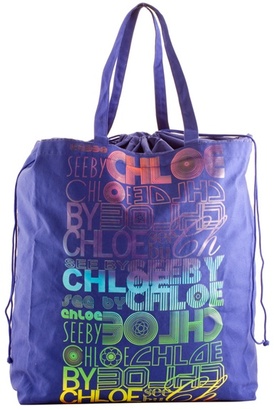 Fab Finger Discount: See by Chloe Indigo Cotton Bag 