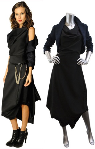 Buy The Fashion Show's Winning Black Dress and Navy Bolero