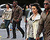 Kim Kardashian Goes to LA Lakers Game Wearing Vena Cava Sweetheart Tank and White Leather Jacket