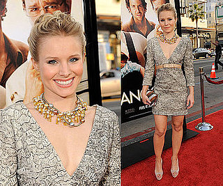 Kristen Bell Attends the LA Premiere of The Hangover in V-Neck Brian Reyes Dress