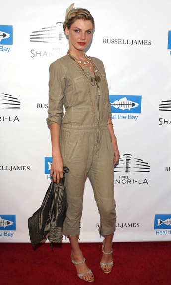 Model Angela Lindvall Wears a Khaki Jumpsuit to the Launch of Russell James's New Book Model Angela Lindvall Wears a Khaki Jumpsuit to the Launch of Russell James's New Book
