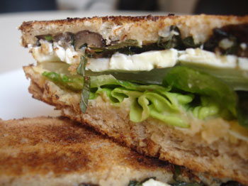 Eggplant, Mint, and Feta Sandwich Eggplant, Mint, and Feta Sandwich