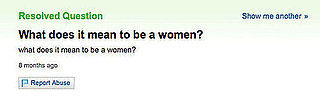 Yahoo Answers Never Fails to Amuse . . .