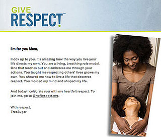 Respect Campaign eCard For Mother's Day