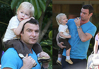 Photos of Liev Schreiber and Alexander Schreiber at the LA Zoo