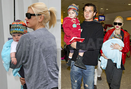 Stefani-Rossdales Arrive in London
