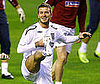 Photo of David Beckham Warming Up With AC Milan in Spain