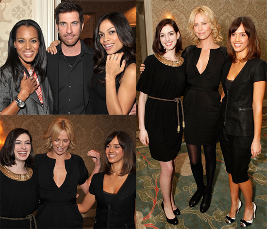 Charlize, Anne and Jessica at V-Day Event Charlize, Anne and Jessica at V-Day Event