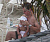 Photo of Matt Damon in the Caribbean with Daughter Gia