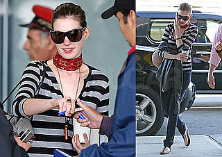 Photo of Oscar Nominee Anne Hathaway at LAX