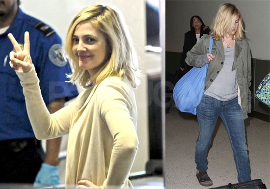 Drew Arrives at JFK 