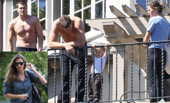 Gisele Bundchen and Shirtless Tom Brady in LA