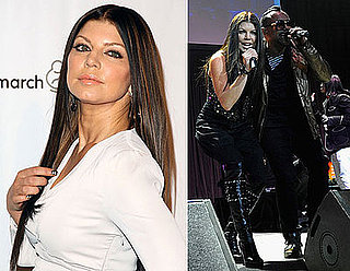 Dark Haired Fergie Hits the Stage With Black Eyed Peas!