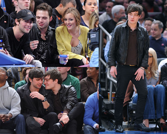 Gossip Girl at the Knicks Game NYC Gossip Girl at the Knicks Game NYC