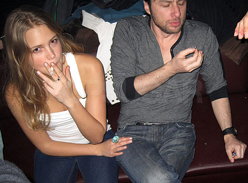 Photo of Zac Braff Smoking Marijuana