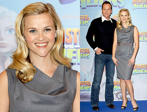 Photos of Reese Witherspoon and Kiefer Sutherland in Berlin Promoting Monsters vs. Aliens