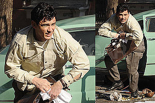 Photos of James Franco as Allen Ginsburg Filming Howl