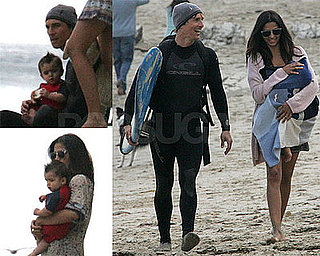 Photos of Matthew McConaughey, Camila Alves, Mohawked Levi, and Their Dog on Malibu Beach