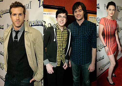 Photos of Kristen Stewart, Ryan Reynolds, Christopher Mintz-Plasse, Bill Heder at LA Premiere of Adventureland