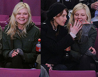 Photos of Kirsten Dunst Watching the NY Rangers Hockey Game