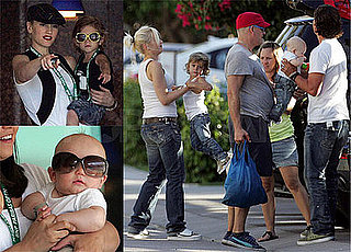 Photos of Gwen Stefani, Gavin Rossdale, Kingston Rossdale and Zuma Rossdale in Indian Wells