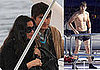 Shirtless Ashton Kutcher and Demi Moore