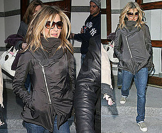 Photos of Jennifer Aniston Leaving a Production Studio in NYC For The Baster