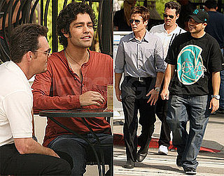 Photos of Kevin Connolly, Adrian Grenier, Kevin Dillon, and Jerry Ferrara Filming Entourage in LA