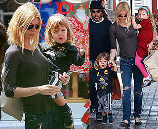 Photos of Iron Man 2's Gwyneth Paltrow at the Brentwood Country Mart With Kids Apple and Moses