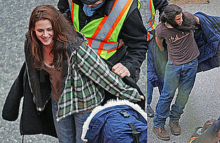 Photos of Kristen Stewart and Taylor Lautner on the Set of New Moon