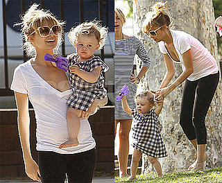 Photos of Pregnant Nicole Richie and Harlow Madden at Playground
