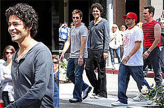 Photos of Entourage Cast Filming in Los Angeles