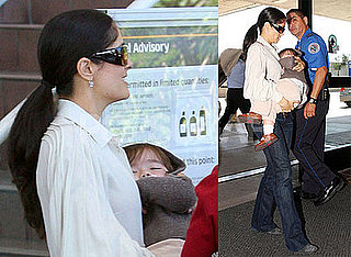 Photos of Salma Hayek and Valentina Pinault at LAX