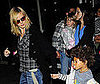 Photo of Heidi Klum with Leni Klum and Henry Samuel at JFK