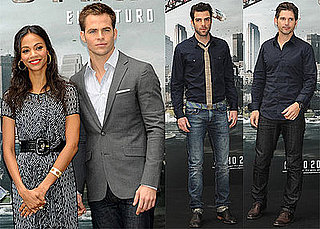 Photos of Chris Pine, Zachary Quinto, Eric Bana, Zoe Saldana at a Photo Call For Star Trek in Spain