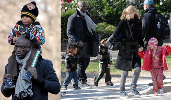 Heidi and Seal Out With the Kids