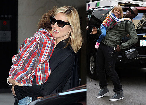 Photos of Pregnant Heidi Klum in NYC With Seal, Leni Samuel, and Henry Samuel